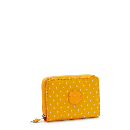 Kipling Money Love Printed Small Wallet Wallets Soft Dot Yellow | CA 2212CT